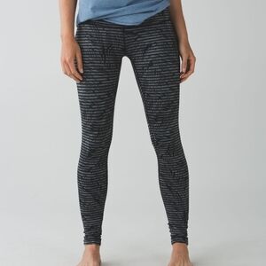 Lululemon Wunder Under Pant *Full-On Luon Stripe Play Slate Black